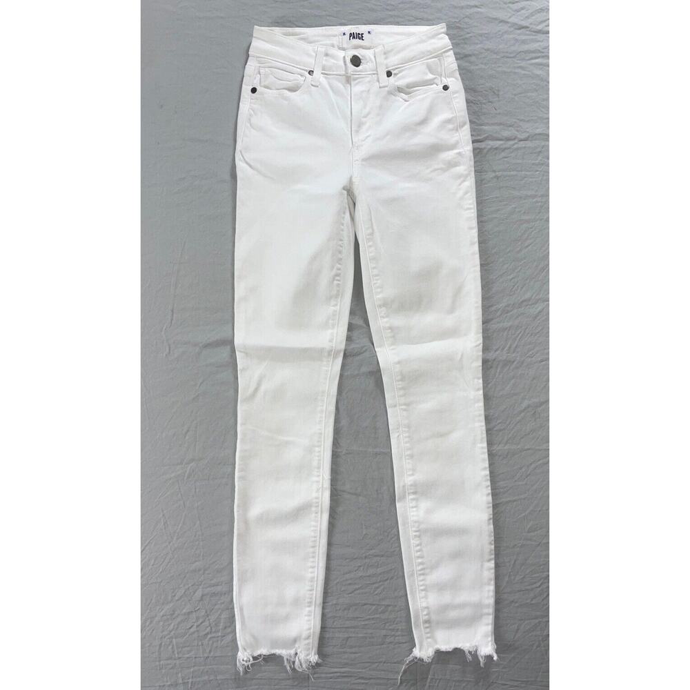 PAIGE White Hoxton ankle skinny jean size 23